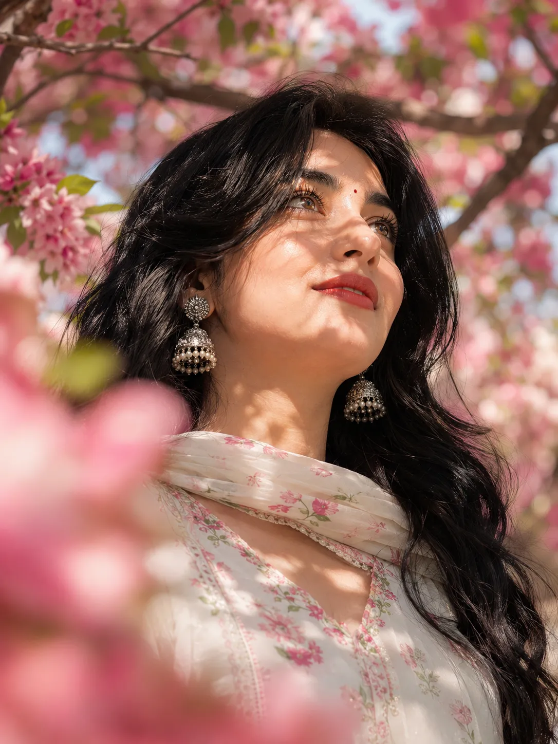 Cherry Blossom Golden Hour Portrait