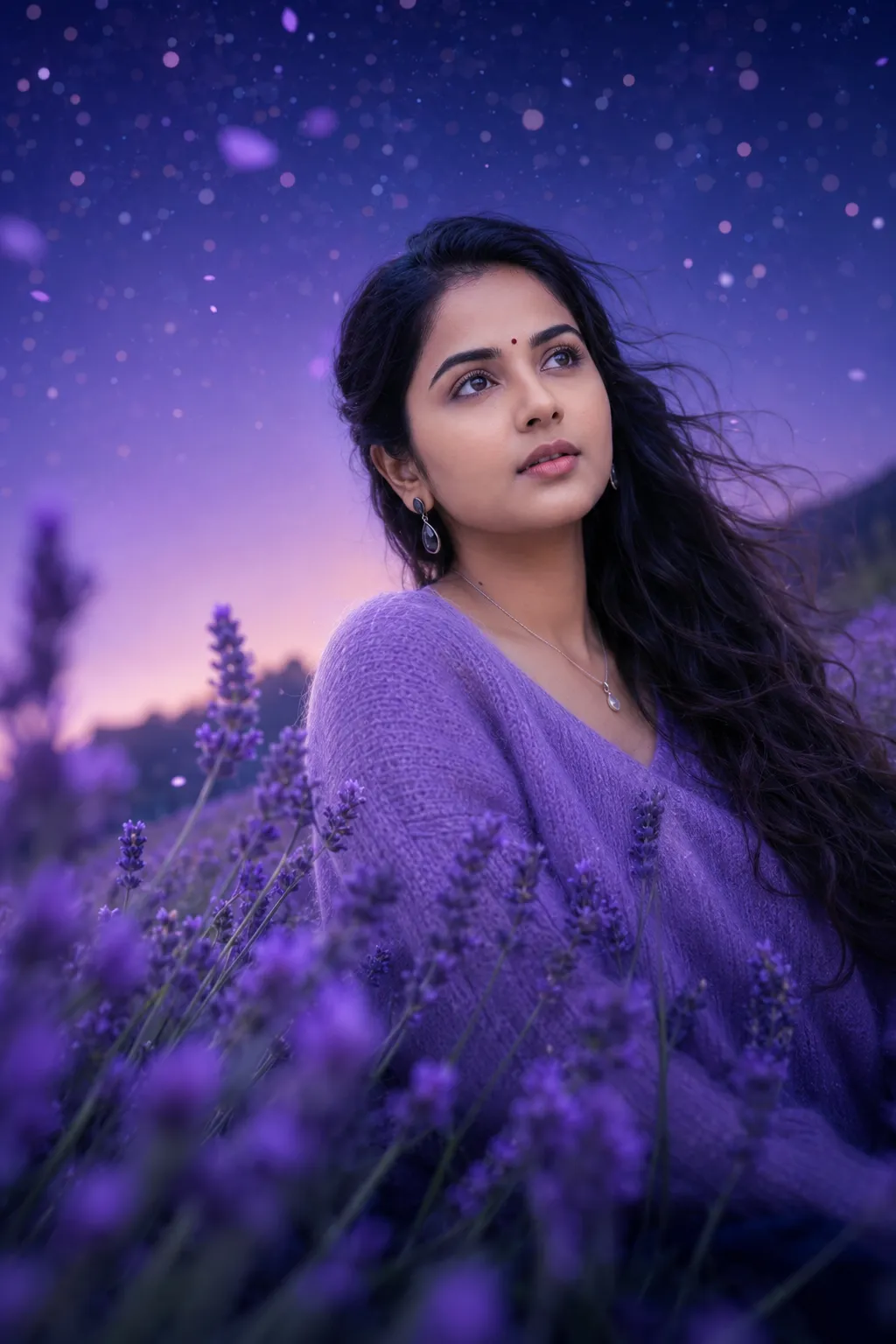 Enchanted Lavender Twilight Portrait
