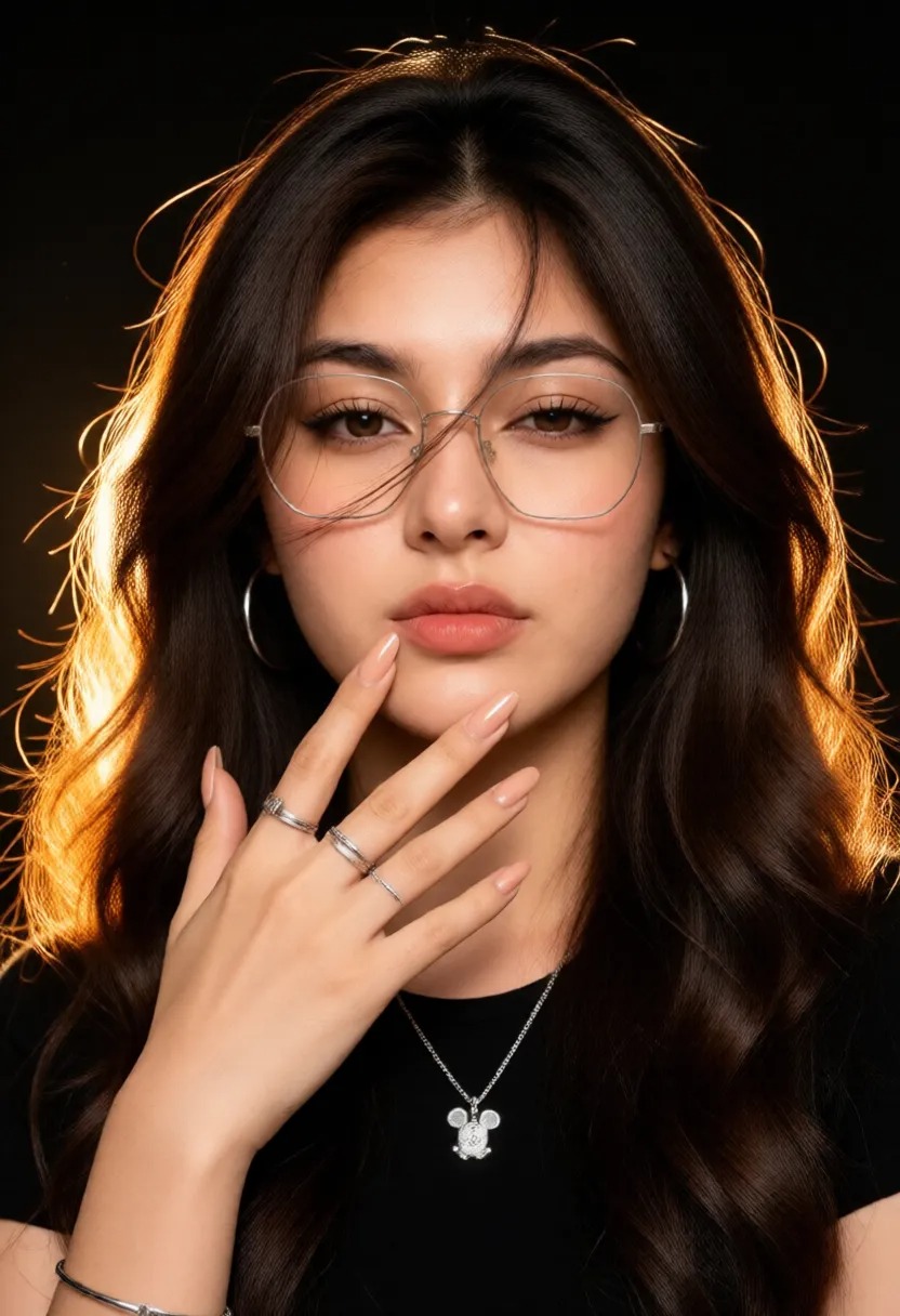 Flirtatious Beauty Editorial Portrait