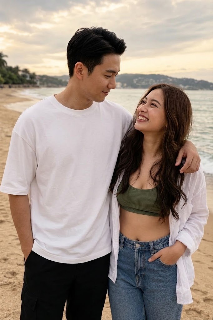 Golden Hour Beach Couple