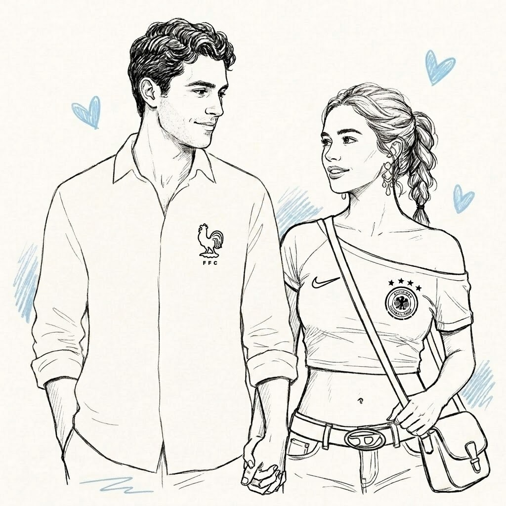 Hand-Drawn Marker Doodle Portrait