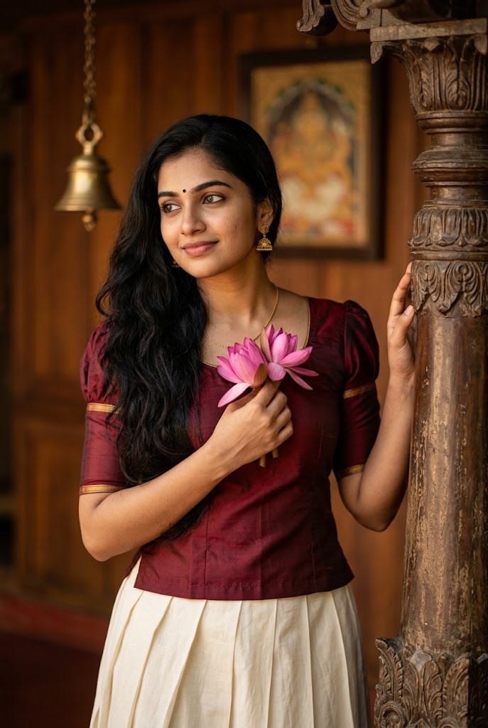 Kerala Nalukettu Lotus Portrait