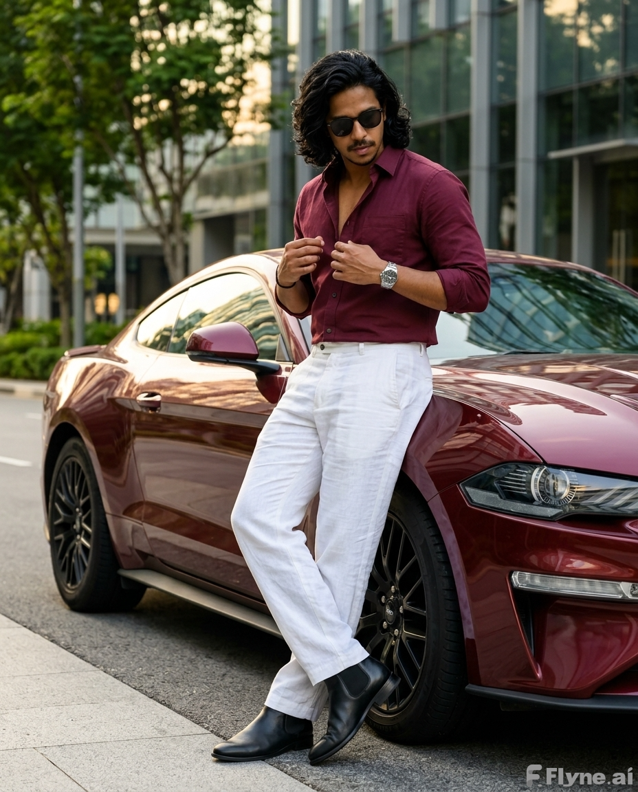 Luxury Mustang Fashion Portrait