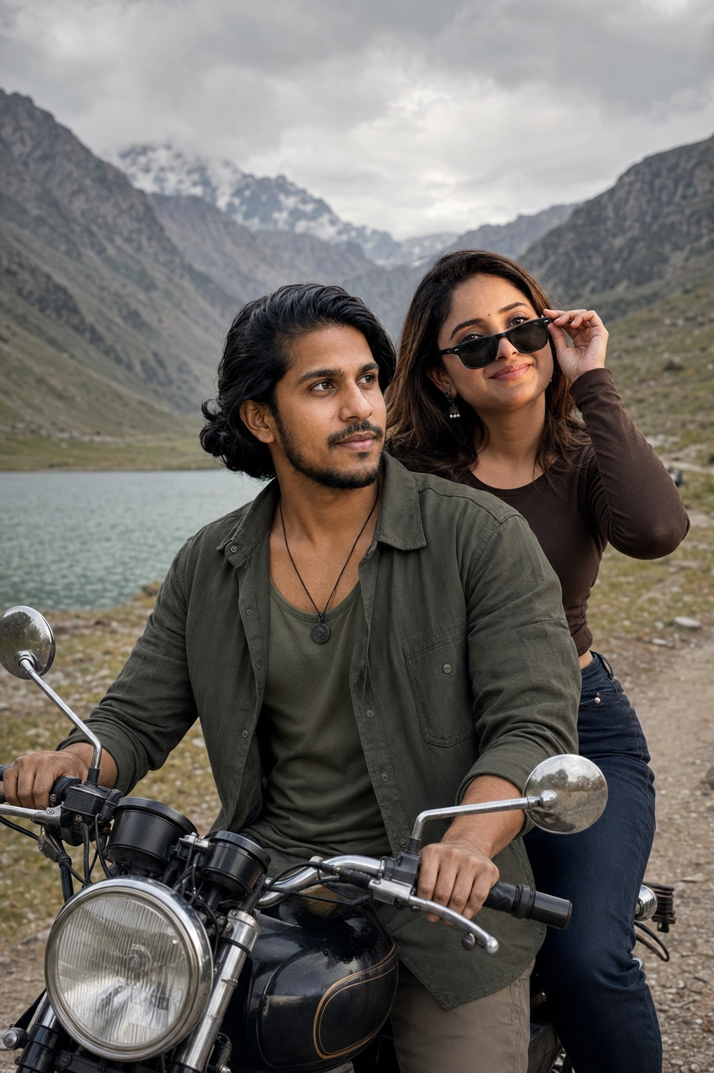 Mountain Road Adventure Couple