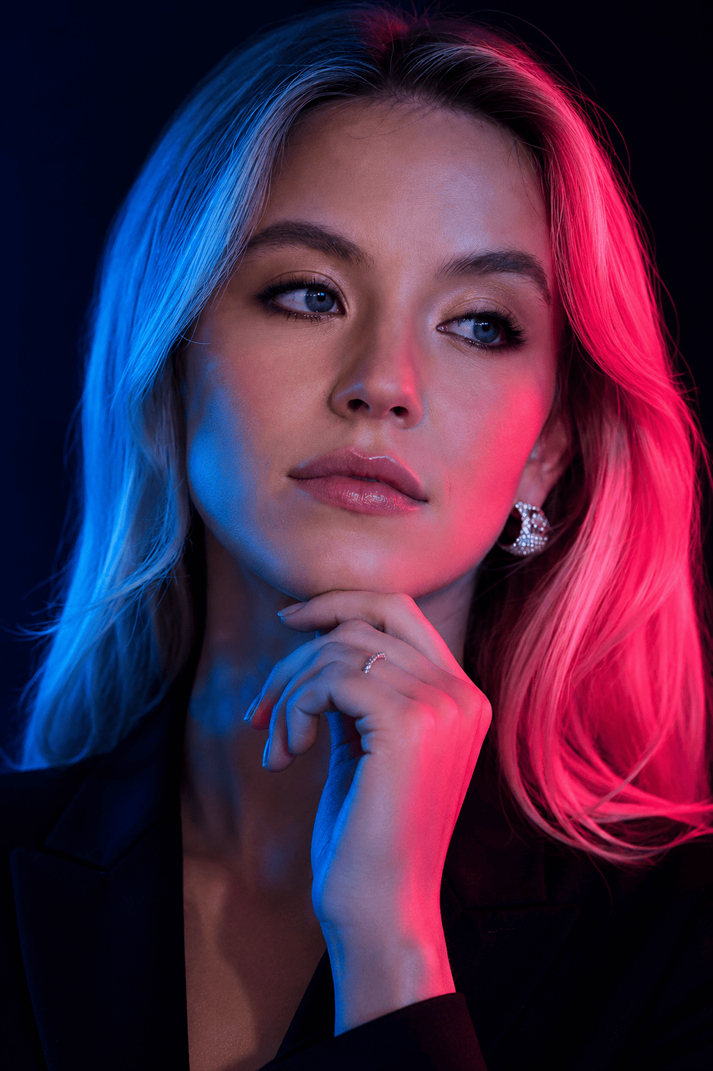 Neon Dual-Tone Identity Portrait