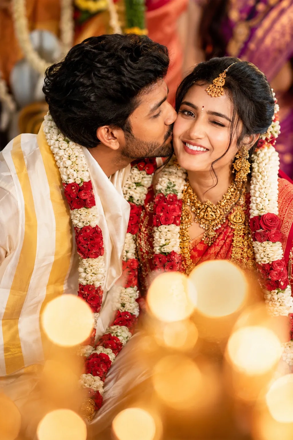Playful South Indian Wedding Moment
