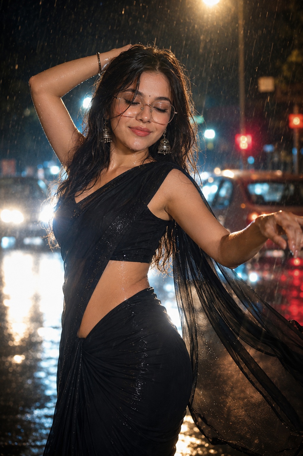 Rain Dance Saree Portrait