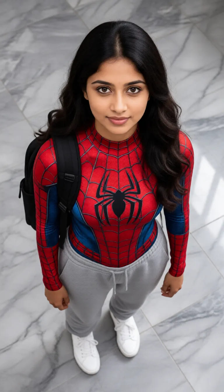 Spider Hero Overhead Portrait
